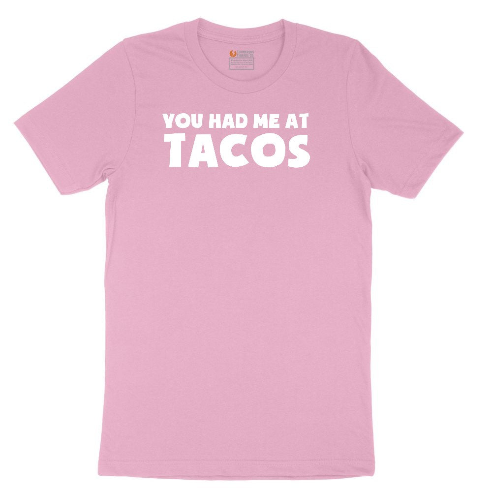 You Had Me at Tacos Version 2 Youth Short Sleeve Tee - Candy Pink