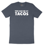 You Had Me at Tacos Version 2 Youth Short Sleeve Tee - Heather Navy