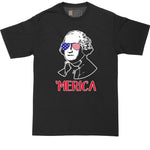 Big and Tall Men | Funny T-Shirt | George Washington America Fourth of July | Graphic T-Shirt