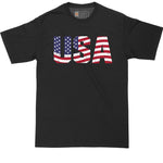 Big and Tall Men | USA | Born in the USA | Fourth of July | Independence Day | Graphic T-Shirt