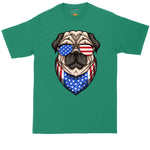 American Pug | Big and Tall Men | Mens Graphic T-Shirt
