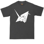Origami Paper Crane | Mens Big & Tall T-Shirt