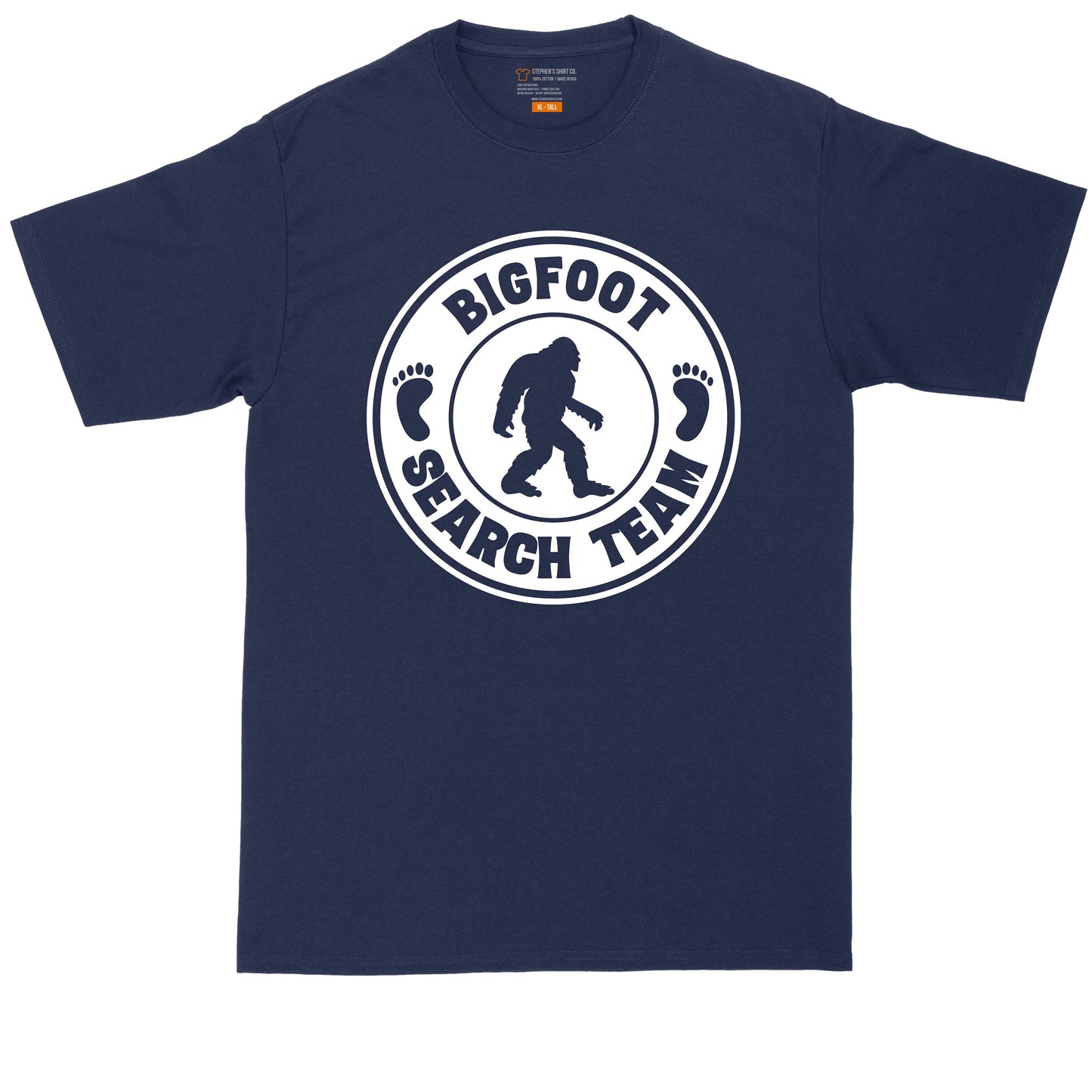 Bigfoot Search Team | Big and Tall Men T Shirt | Funny T-Shirt | Gamer Shirt | Graphic T-Shirt