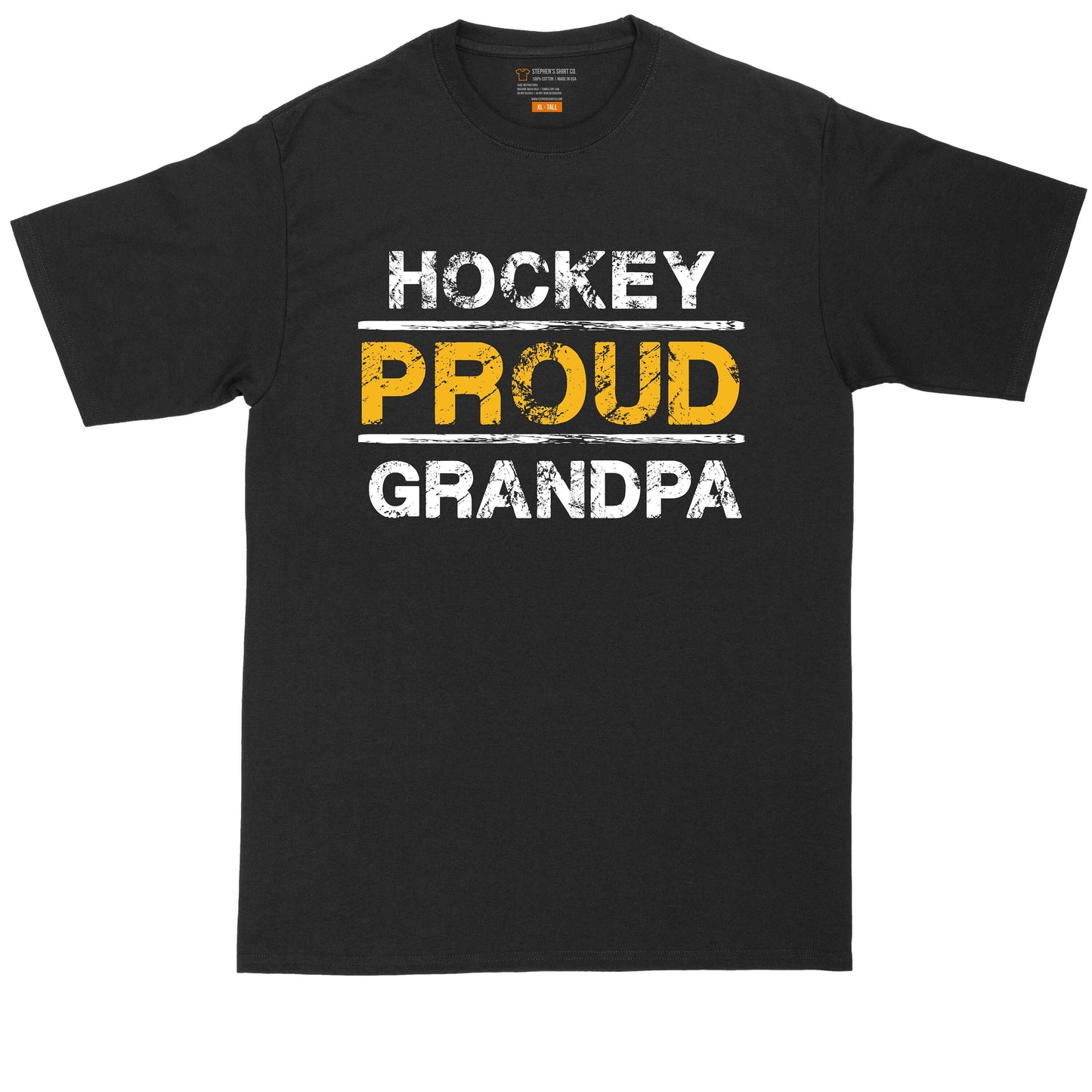 Proud Hockey Grandpa | Mens Big & Tall T-Shirt