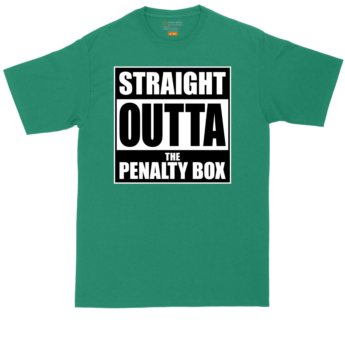 Straight Outta the Penalty Box | Mens Big & Tall T-Shirt