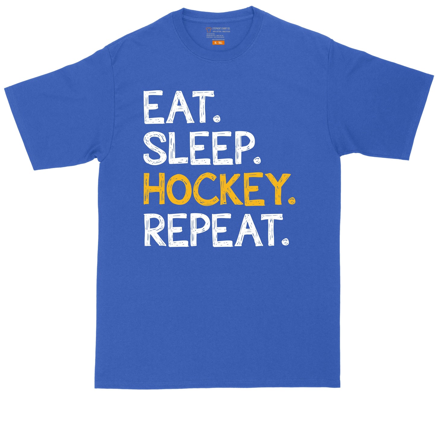 Eat Sleep Hockey Repeat | Mens Big & Tall T-Shirt
