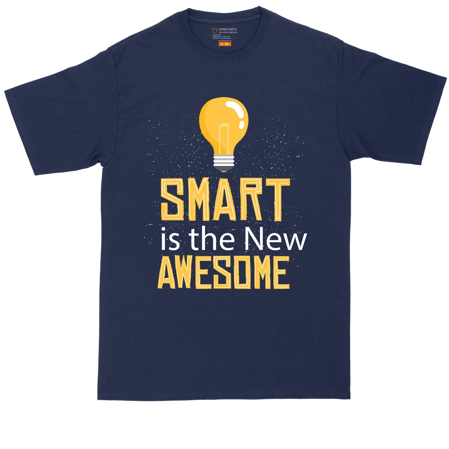 Smart is the New Awesome | Big and Tall Men | Funny Shirt | Big Guy Shirt | Geek Shirt | Nerd Shirt
