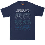 Check Out My Six Pack Video Game Version | Big and Tall Men | Funny Shirt | Video Game Lover | Big Guy Shirt