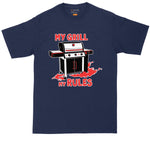 My Grill My Rules | Big and Tall Men | Fathers Day Gift | Grilling T-shirt | Smoking T-Shirt