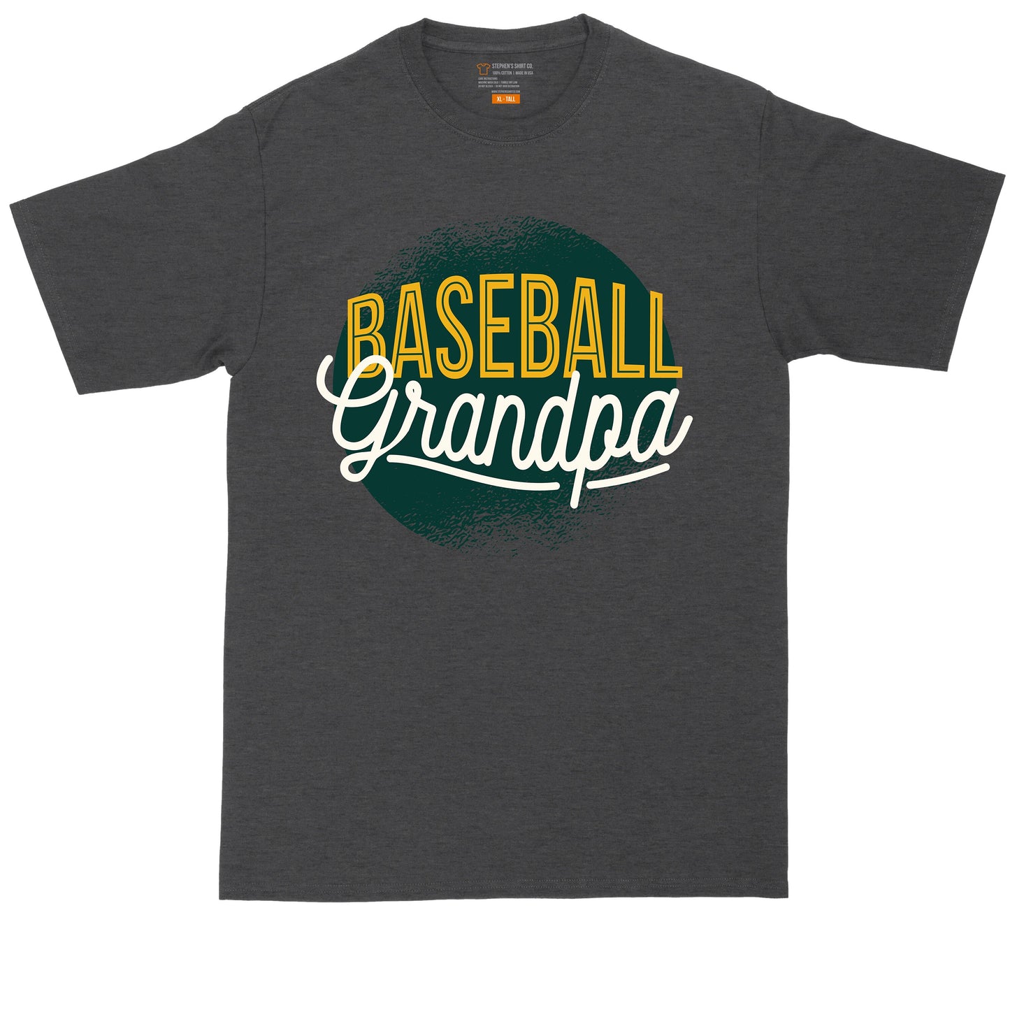 Baseball Grandpa | Big and Tall Men | Fathers Day Present | Gift for Him | Baseball T-Shirt | Baseball Fan