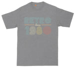 Retro Since 1980 | Personalize with Your Own Year | Birthday Shirt | Mens Big & Tall T-Shirt