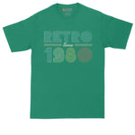 Retro Since 1980 | Personalize with Your Own Year | Birthday Shirt | Mens Big & Tall T-Shirt