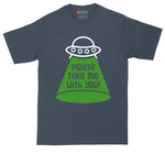 Please Take Me with You | Alien T-Shirts | Mens Big and Tall T-Shirt
