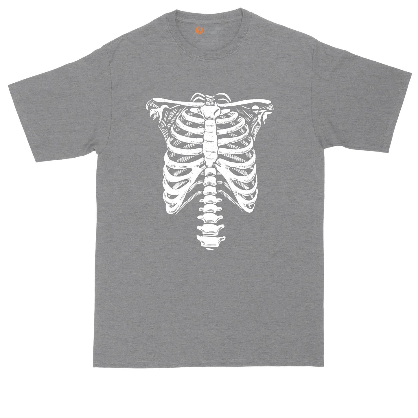 Skeleton Ribs | Funny Halloween Shirt | Mens Big & Tall T-Shirt