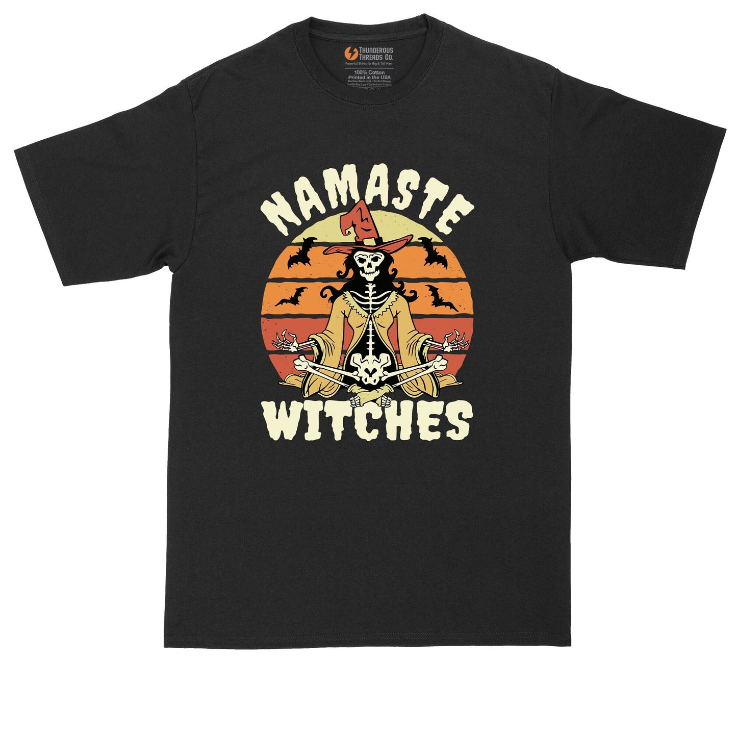Namaste Witches | Funny Halloween Shirt | Mens Big & Tall T-Shirt