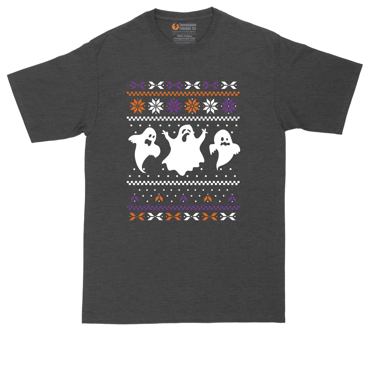 Ugly Halloween Sweater Design | Funny Halloween Shirt | Mens Big & Tall T-Shirt