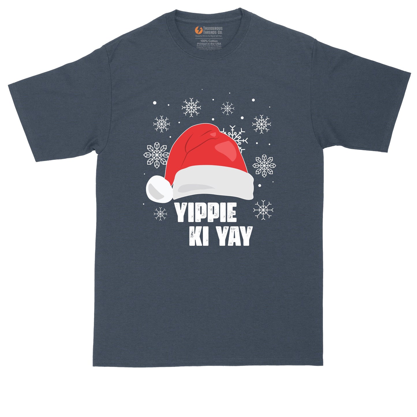 Yippee Ki Yay | Funny Christmas Shirt | Funny Christmas Movie Watching Shirt | Mens Big & Tall T-Shirt | Movie Lover | Action Movie