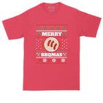 Merry BBQ Mas | Ugly Christmas Sweater | Funny Christmas Shirt |Grill Enthusiast | Mens Big & Tall T-Shirt