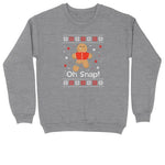 Oh Snap | Crew Neck Sweatshirt | Big & Tall | Mens and Ladies | Chistmas Shirt | Ugly Christmas Sweater | Christmas Cookie | Funny Christmas