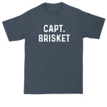 Capt Brisket | Big and Tall Mens T-Shirt | Funny T-Shirt | Graphic T-Shirt
