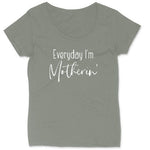 Every Day I'm Motherin | Ladies Plus Size T-Shirt | Curvy Collection | Funny T-Shirt | Graphic T-Shirt | Mom Shirt | Mothers Day Gift