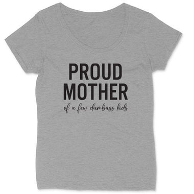 Proud Mother of a Few Dumbass Kids | Ladies Plus Size T-Shirt | Curvy Collection | Funny T-Shirt | Mom Shirt | Mothers Day Gift | Mom Saying
